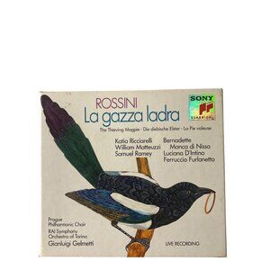 Rossini La Gazza Ladra 2 CD Set Sony Classical Live Recording RAI Symphony Orche